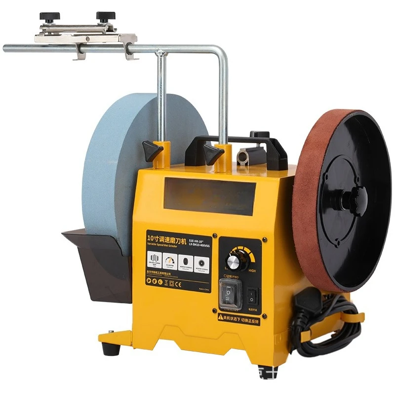 Small household electric water-cooled speed-regulating knife sharpener grinding wheel machine desktop grinding machine