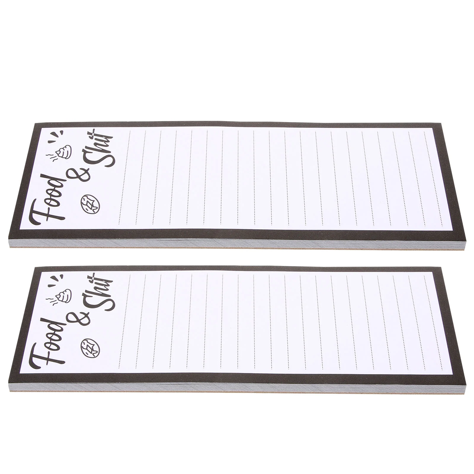 

2 Pcs Grocery List Pads Magnets Magnetic Notepad for Fridge Paper to Do Notebook Office Notepads
