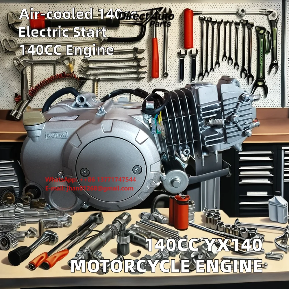 YX140 140cc New Single Cylinder 4 Stroke Air Cooled Automatic Manual Clutch CDI Ignition Kick Start Motorcycle Engines for ATV
