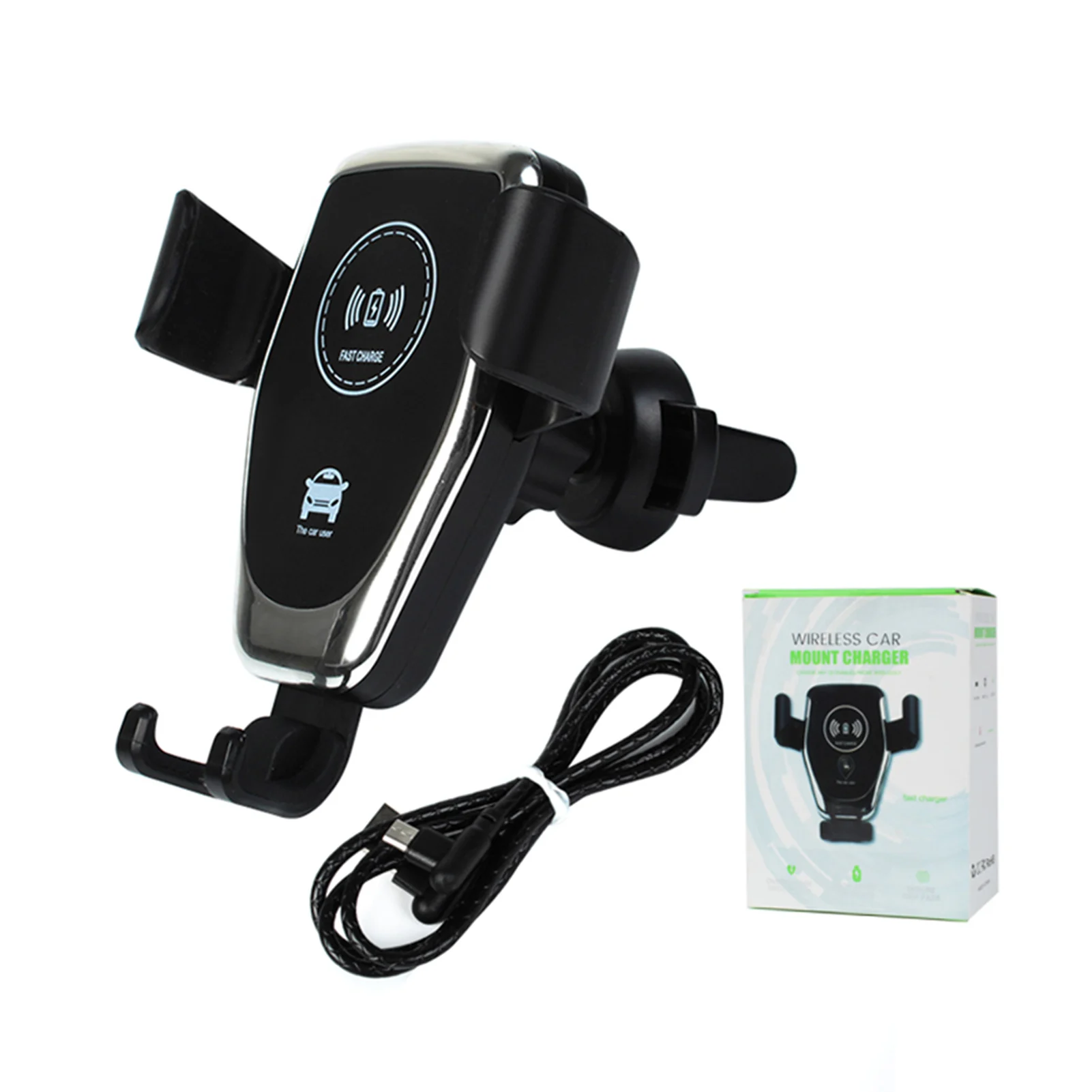 Mobile Phone Holder Wireless  Car Phone Bracket Fast Charging Wireless Car Outlet  Mount Stand Mobile Phone Holder