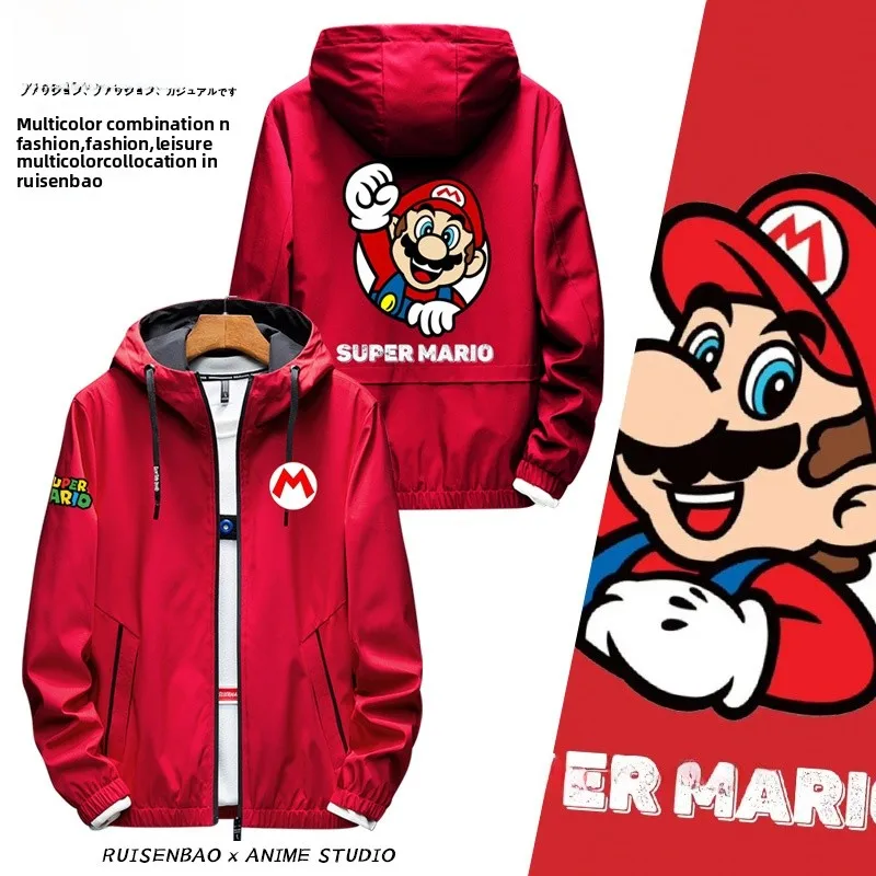 

Brothers Nintendo Fce Jaet с капюшоном на подкладке, уличный мужской осенне-зимний универсальный полиэстеровый стенд, украшенный молнией