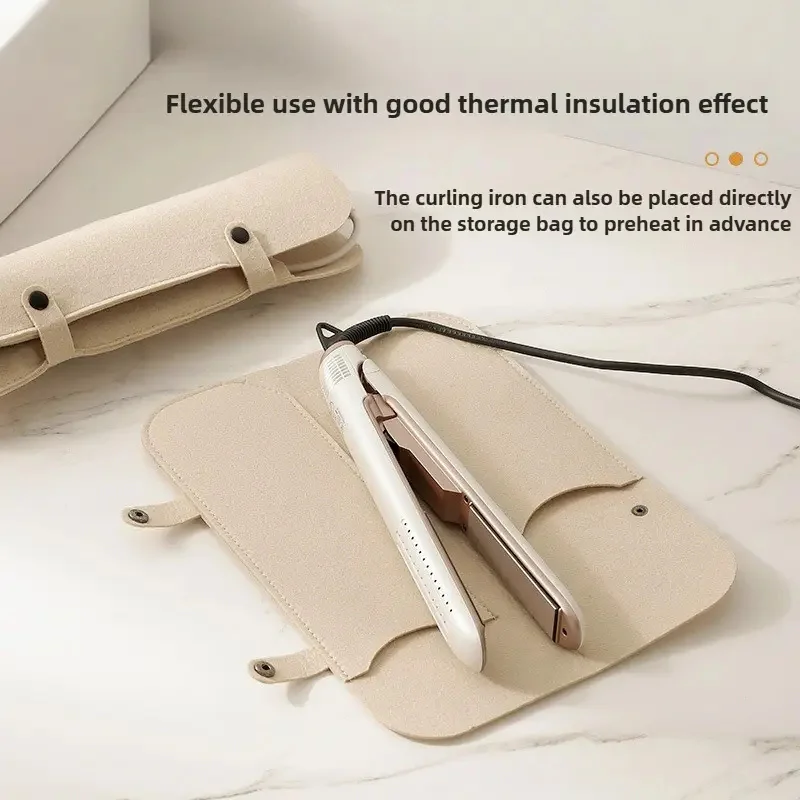

Hair Curling Iron Storage Bag Travel Felt Hair Straightener Storage Bag Flat Iron Organizer Pouch Curling Iron Insulation Mat
