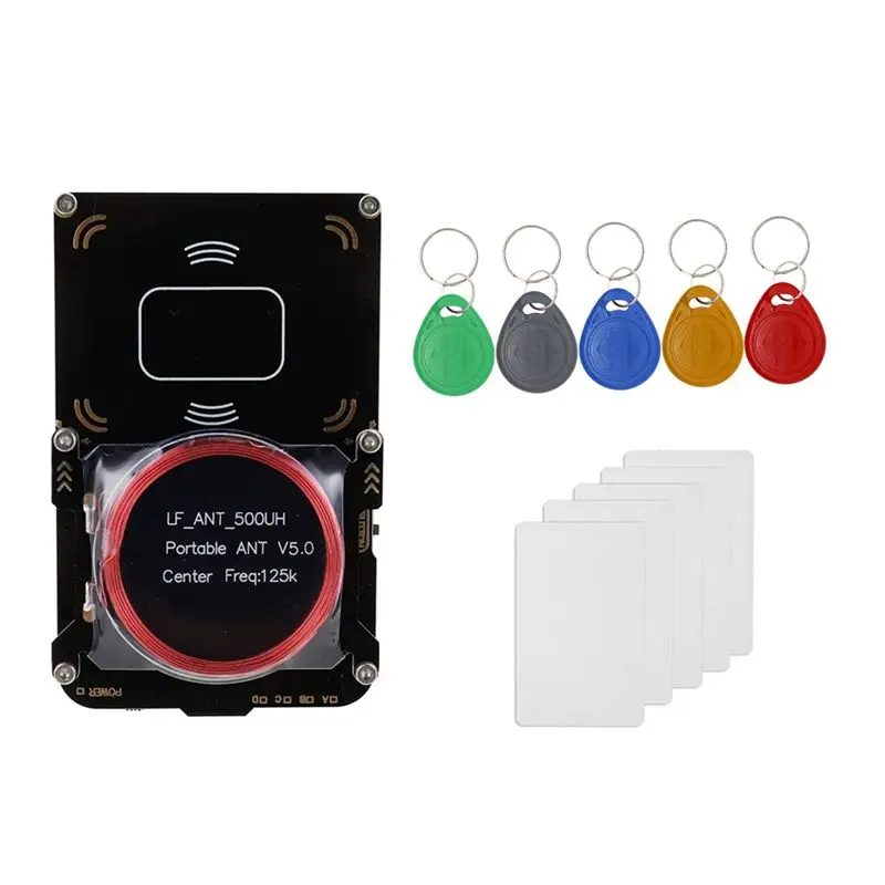 

Прочный считыватель RFID-карт Proxmark3 + 5 карт T5577/брелоков-ключей IC/ID, программатор RFID-дубликаторов 5.0, копировщик смарт-чипов