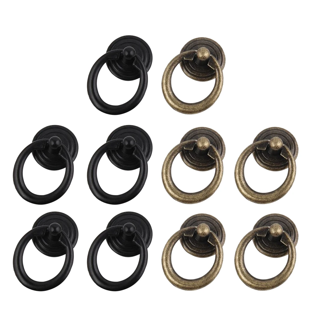 

10 Sets H Dresser Knobs Vintage Single Hole Brushed Jewelry Box Mini Drawer H Jewelry Box Pulls les Door Pulls