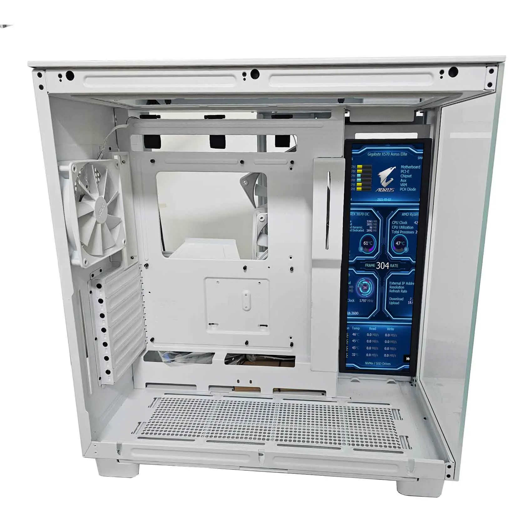 Ultra Wide Monitor 14.5 inch 2560x720 USB C HD MI LCD Monitor 3X120mm Fan CPU GPU PC Case Monitor