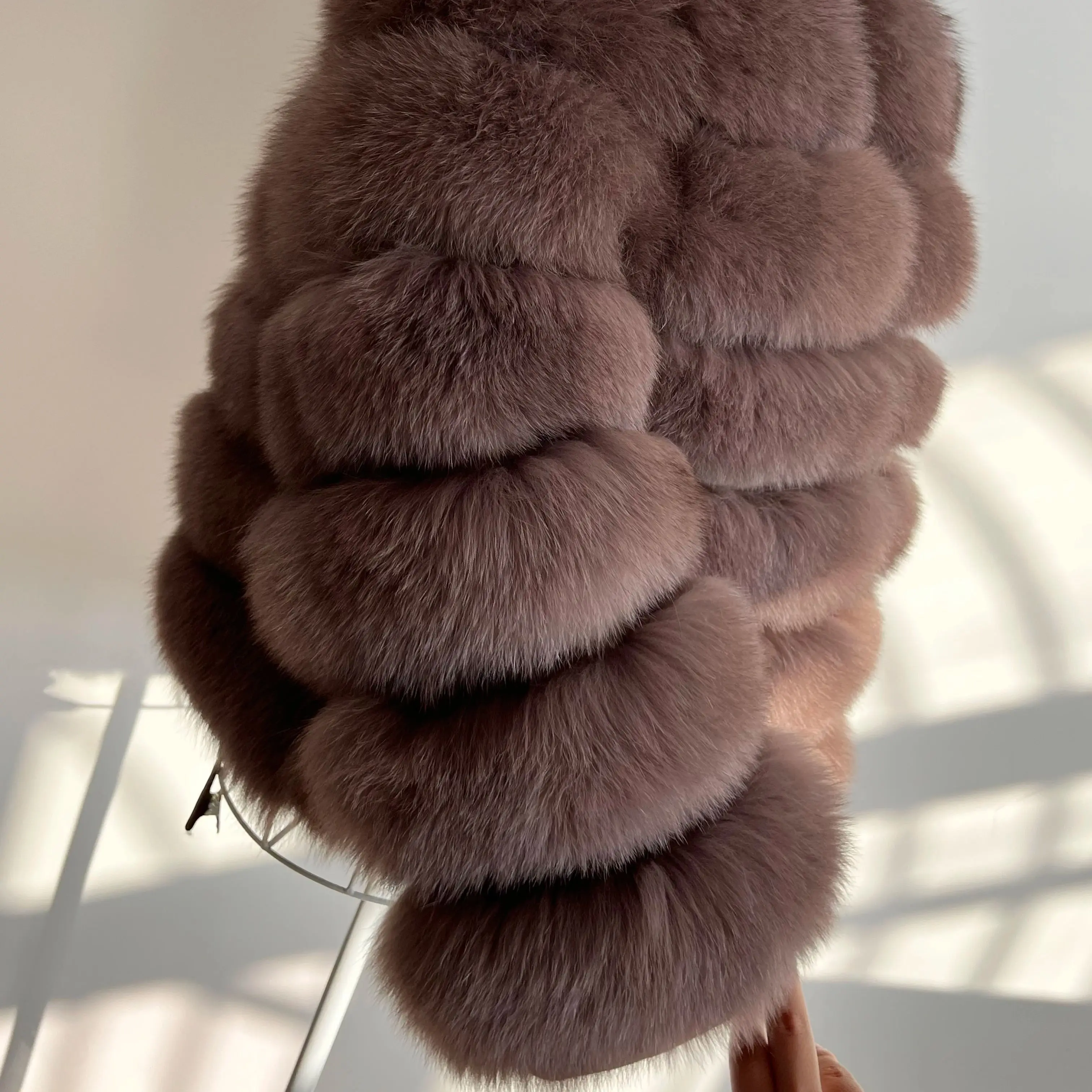 Boutique100% natural Real Fox Fur jacket Fur Coat Winter Coat Women Luxury Short Overcoat Wholesale Hot thanksgiving clothes10XL