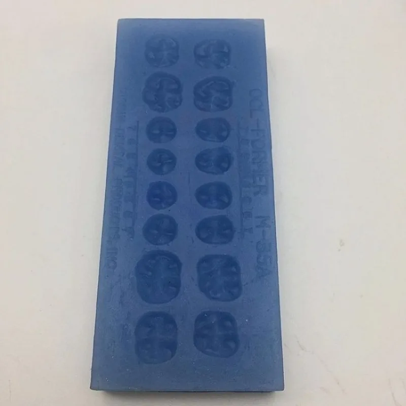 4pcs/set Lab Silicone Jaw Flat Template, Porcelain Tooth Casting Crown and Bridge Production, Denture Restoration Tooth Model