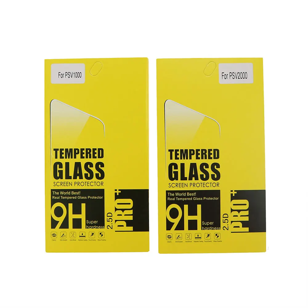 1 Juego de vidrio templado transparente Full HD Protector de pantalla cubierta frontal trasera película protectora para Psvita PS Vita PSV 1000 2000 PSV1000 PSV2000