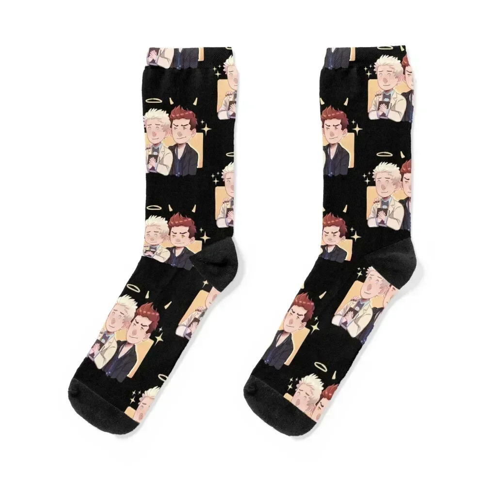 Angel Demon Socks floral Soccer winter gifts Wholesale Socks Girl Men's