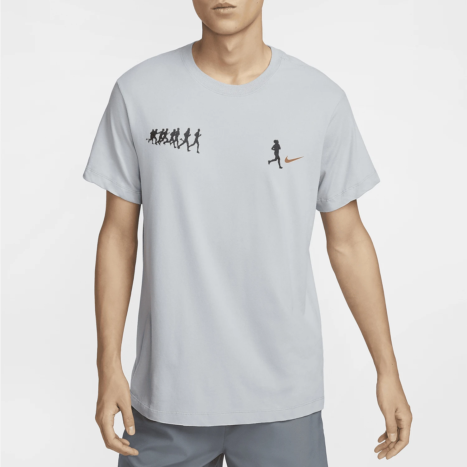 

Nike Official Genuine Summer New Men's Round Neck Breathable Sports Training Short Sleeve FV8393-077