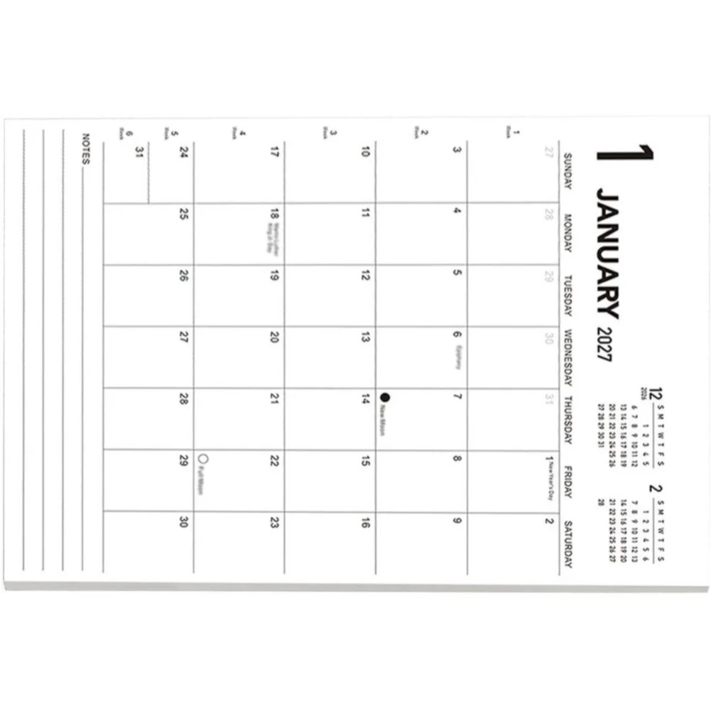 Magnetic Fridge Calendar Covering 18 Months from January 2027 to June 2028 for Consistent Schedule Maintenance