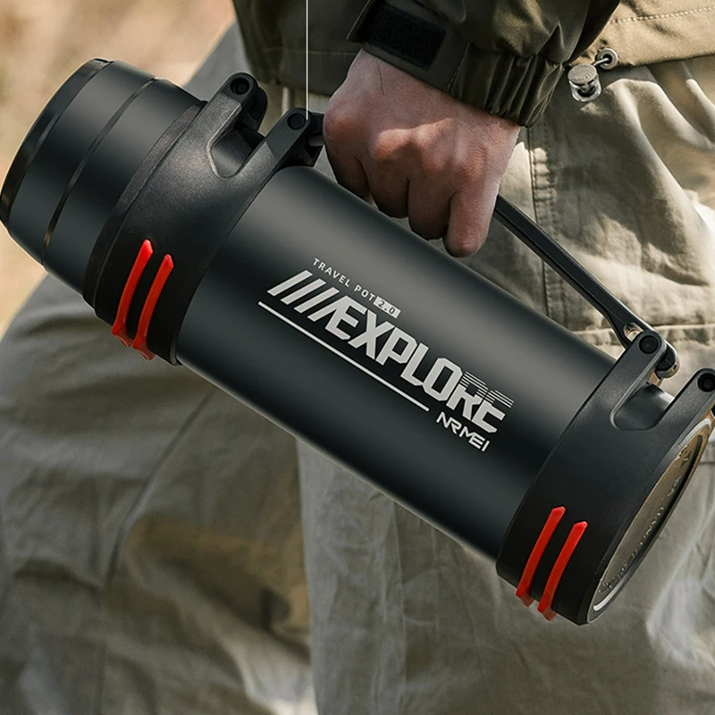 

Large Capacity 316 Stainless Steel Insulated Thermos Bottle Thermal Insulation Leak-Proof Double-Wall Vacuum Sports Water Jug