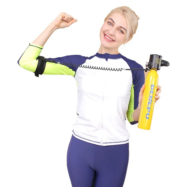 Aluminiowa butla wysokociśnieniowa DEDEPU |   Butla z tlenem o pojemności 0,5 litra do sportów podwodnych i nurkowania.