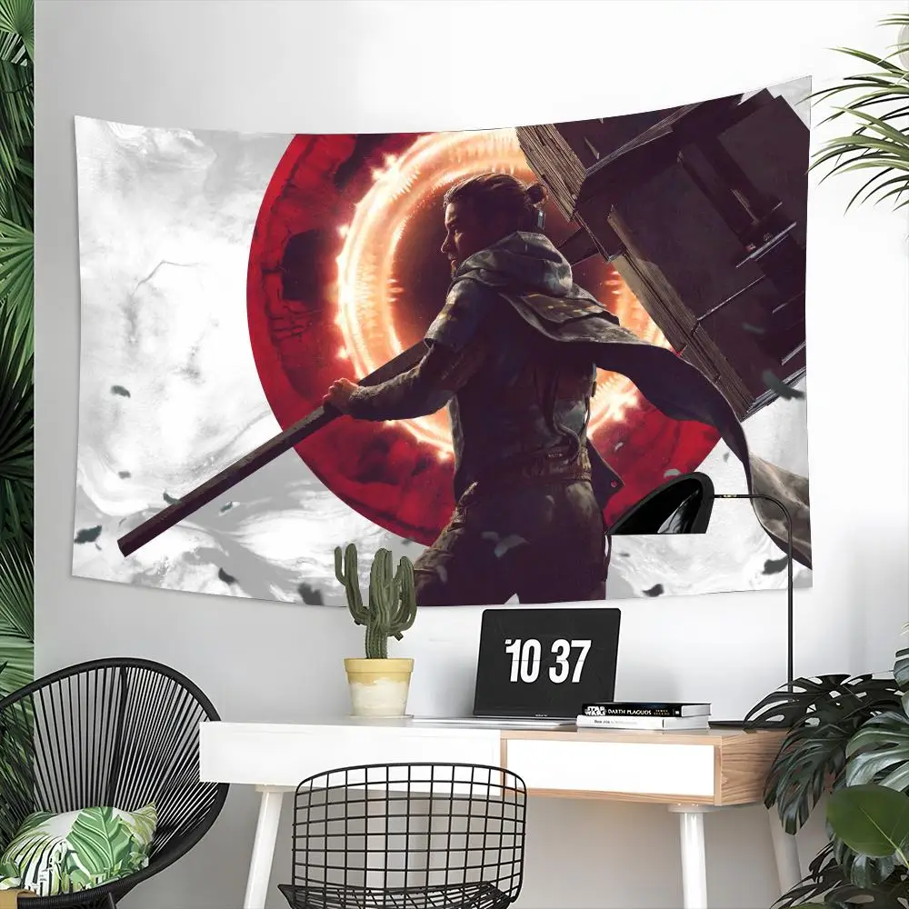Game C-Control Resonant Tapestry Aesthetic Wall Hanging Decor Microfiber Fabric Art for Bedroom Living Room Home