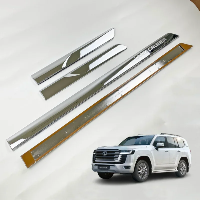 

Land Cruiser 300 Chrome ABS Door Side molding For Toyota LC300 2021 2022 Exterior Accessories