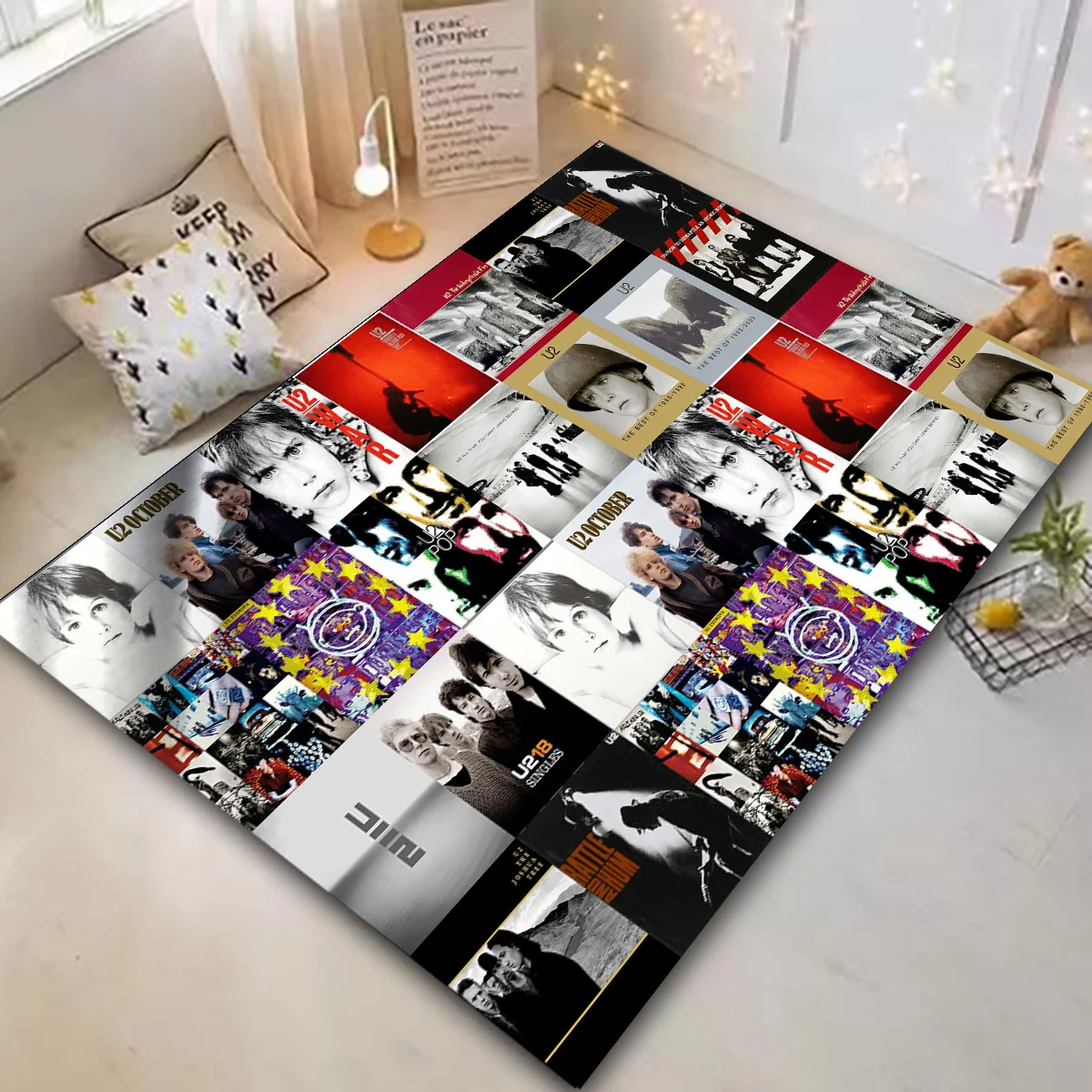 

Ковер с принтом U-U2, нескользящий многофункциональный ковер, коврики для гостиной, спальни, коврик для входа, домашний декор для кухни, прихожей