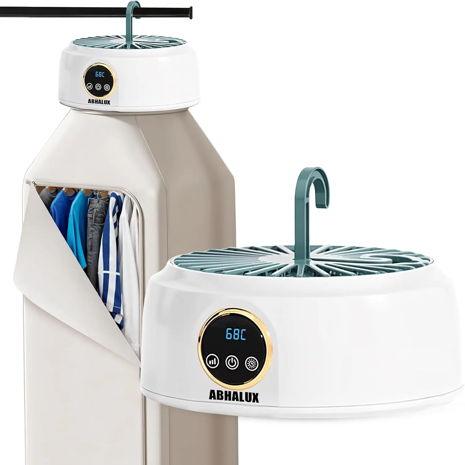 

Portable Mini Clothes Dryer, Compact Electric Dryer for Apartments & Travel, Fast Drying with Adjustable Timer and Wrinkle Care