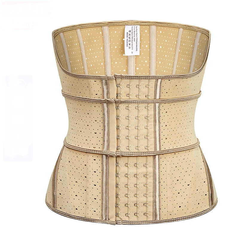 Breathable Latex Waist Trainer for Women, Plus Size, 15 Steel Boned, Underbust Corsets and Bustiers, Body Shaper, Faja Waistband