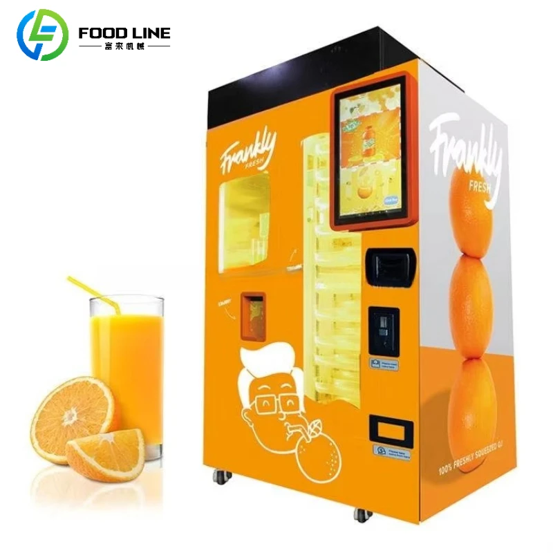 Customized Fresh Orange Juice Vending Machine with Cooling System Instant Orange Vending Machine for Commercial Use