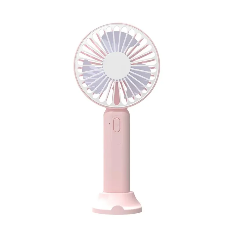 Summer Mini Fan 3 Gears 2 In 1 Handheld Fan With Phone Stand For All Smart Phones Office Outdoor Traveling Rechargeable Cooling