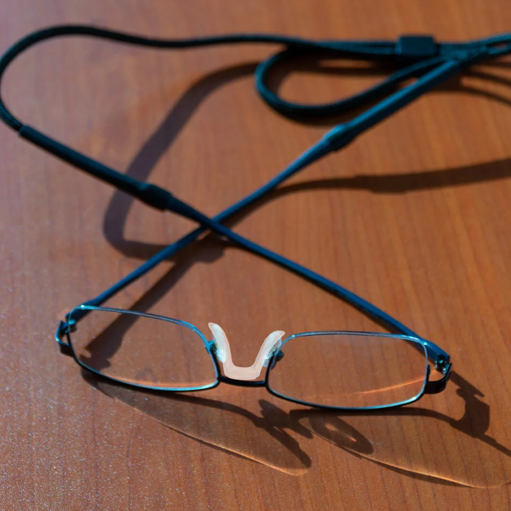 

4 Pcs Eyeglass Nosepads Cushions Antislip Sunglasses Repair Adjustable Eyeglasses Replacement Clear Accessories