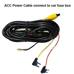 ACC Power Cable For Car Dvr Dash Cam For BMW For Audi For VW For Mercedes Benz Connect the Car Fuse Box Support 24H parking mode