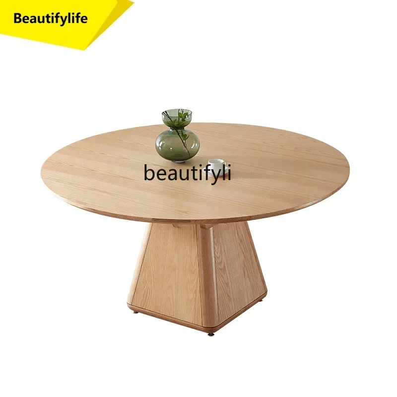 Q181 lbNordic all solid wood dining table retractable dining table modern simple dual-purpose folding dining table