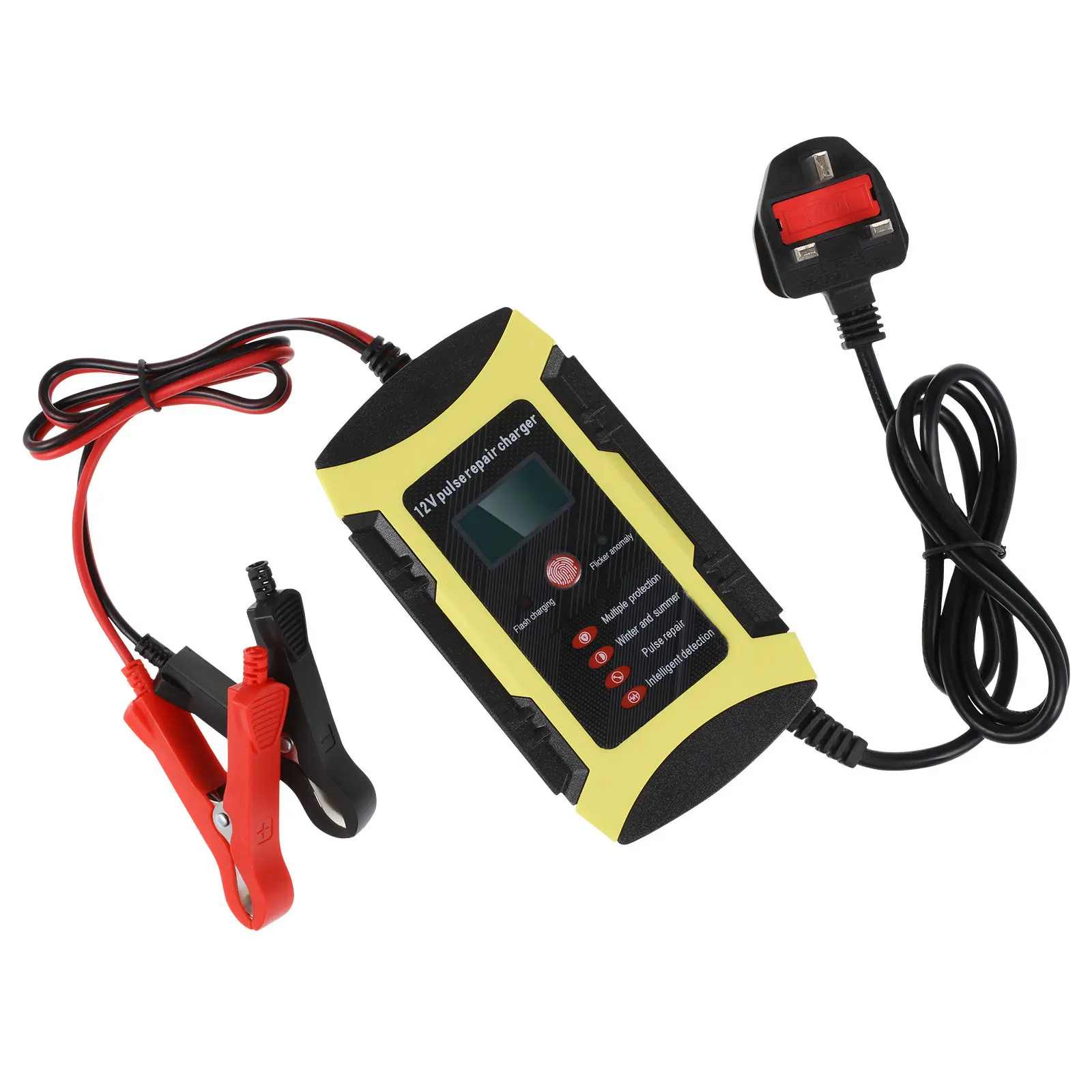 

Smart Car Battery Charger 12V 6A LCD Display Automatic Repair Maintainer Trickle Charger for Automotive Auto Truck Battery