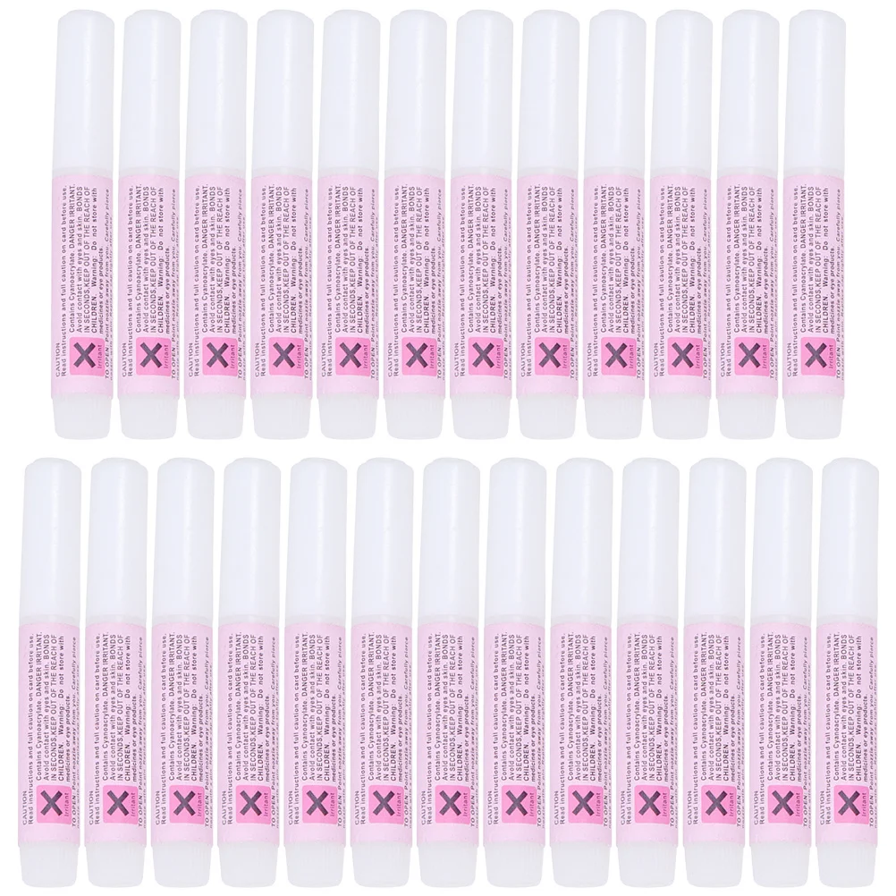 

25Pcs Nail Glue Professional Nail Art Adhesive Fast Drying Strong Bond Perfect for Press on Tips Rhinestones Manicure Salon Use