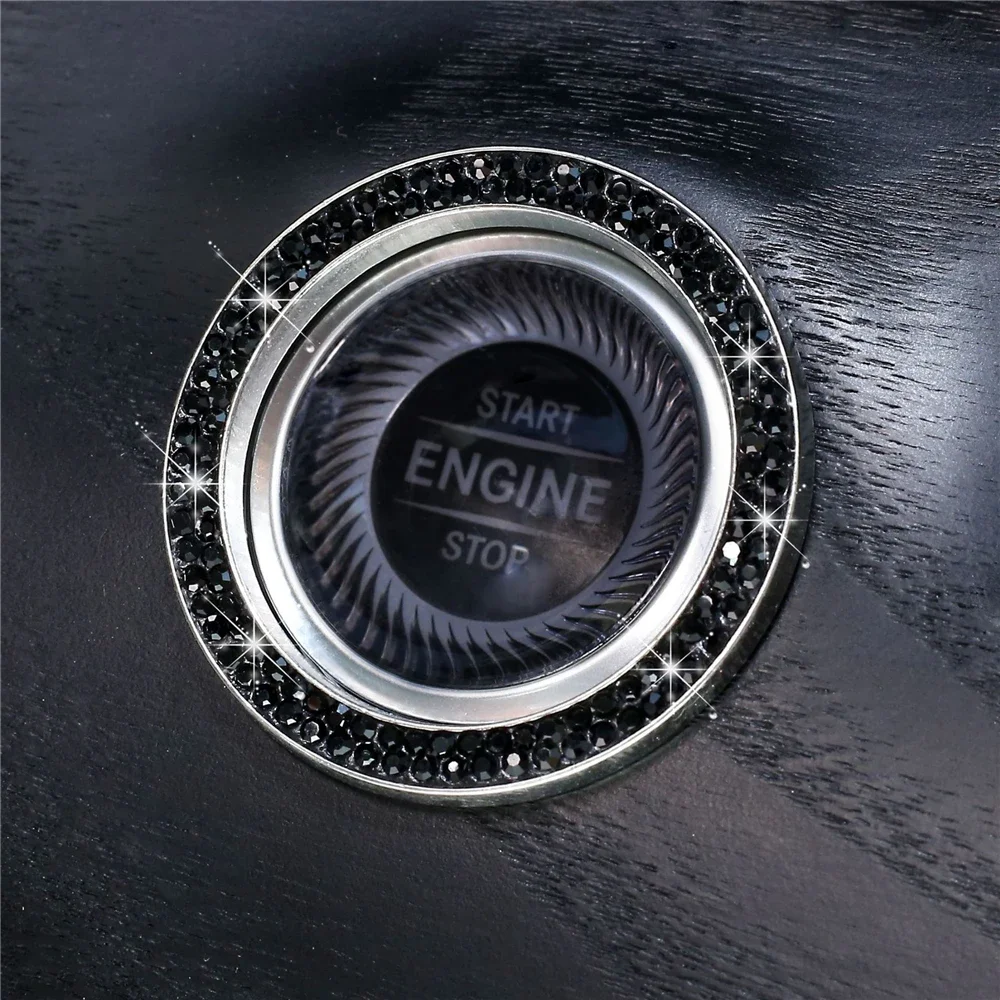 It Is Suitable for Audi A4L/A6L/Q5L/A3/Q3/Q2L/Q7 One-button Start To Change Decoration Button and Attach Protection Cover