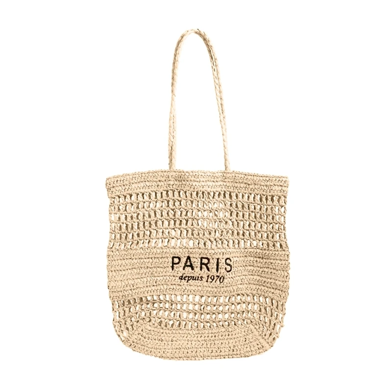 

Sustainable Woven Shoulder Bag Practical Paper Cord for Vacation or City Use