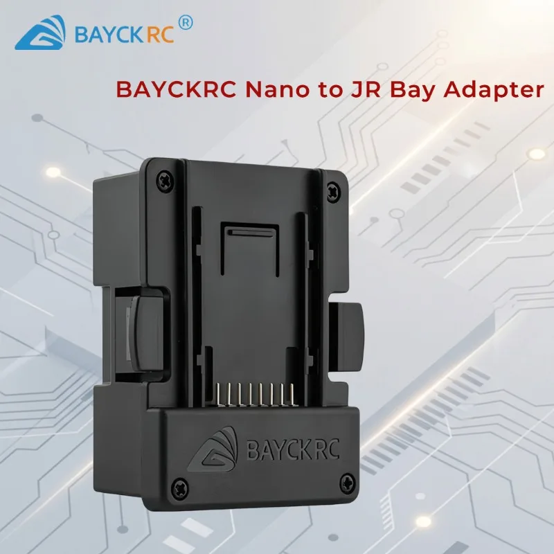 

BAYCKRC Nano to JR Bay Adapter, RF Module Converter for Flysky/FRsky,Compatible with ELRS/CRSF, FPV Drone RC Transmitter Upgrade