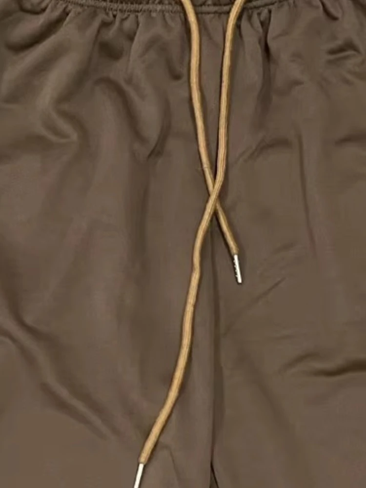 Immagine 3: Pantaloni sportivi a gamba larga primaverili, pantaloni casual a gamba dritta e ampia, comodi a righe, stampe alla moda per uomo e donna