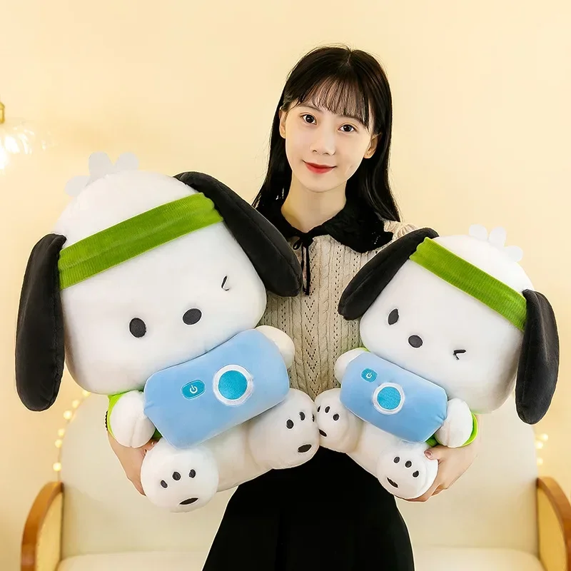 35/45/60cm Sanrio's New Camera Pochacco Plush Toy Cartoon Dog Children's Doll Holiday Gift Girl Pillow Decoration Christmas Gift