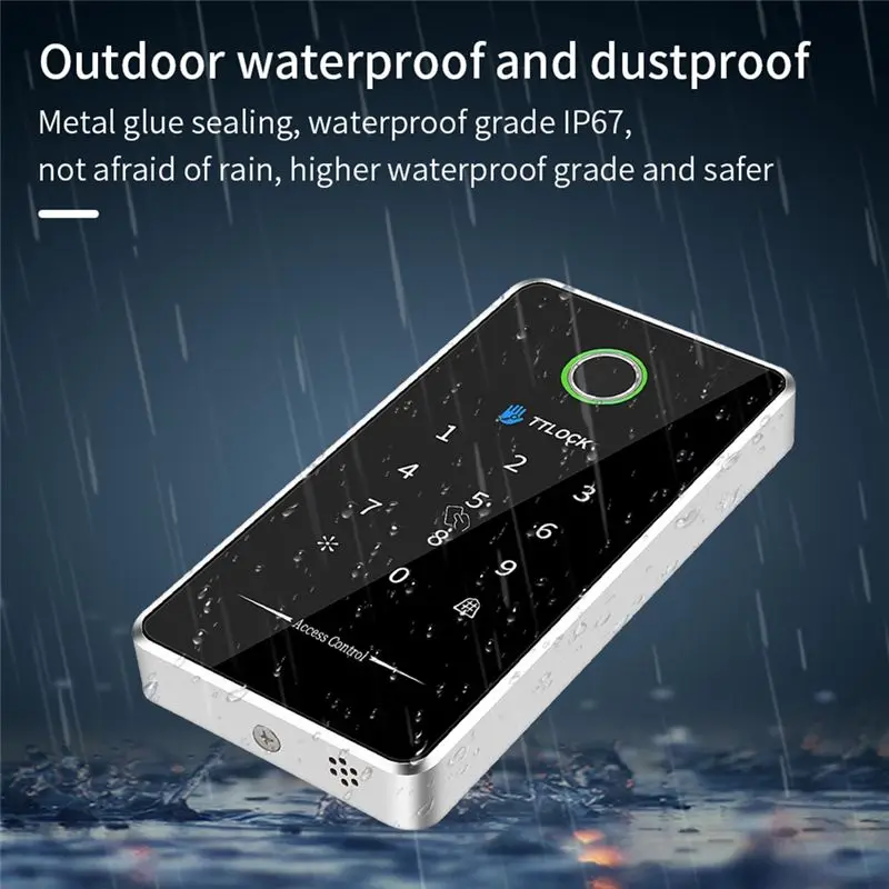 Tongtong بصمة التحكم في الوصول مقاوم للماء تطبيق الهاتف المحمول قفل مغناطيسي بطاقة كلمة المرور التحكم في الوصول #4