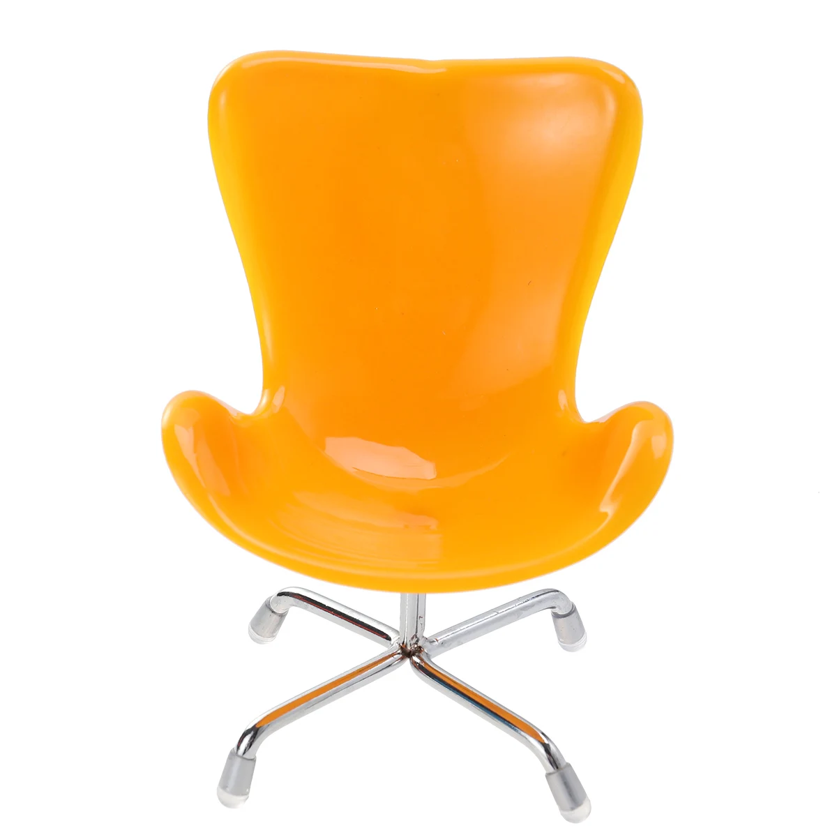 

1Pc Mini Computer Chair Plastic Seat Yellow Sturdy Small Animal Toy Photo Prop Miniature Furniture Decoration