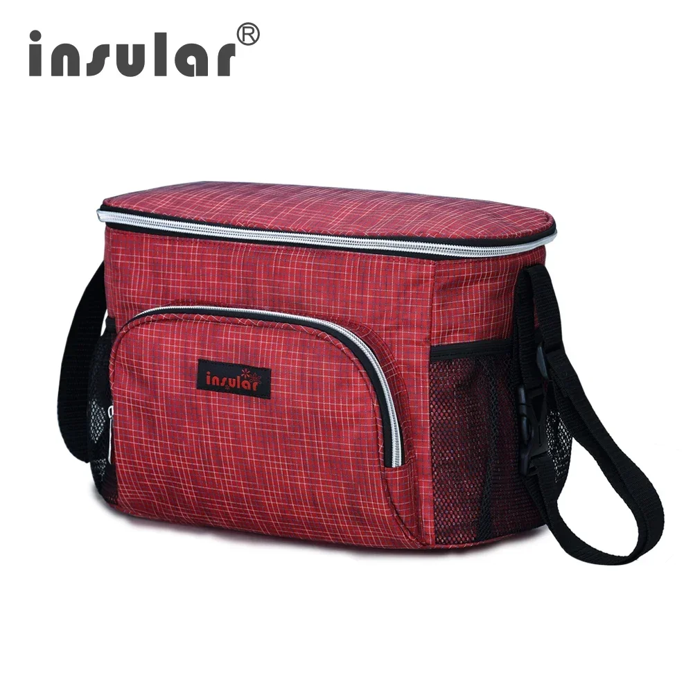 Insular Brand Portable 600D Polyester Mommy Travel Baby Diaper Bag Thermal Stroller Hanging Bag Organizer Nappy Bag