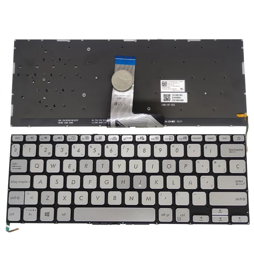 Imagen 1 del producto Teclado retroiluminado español de EE. UU. para Asus VivoBook X415 D415 M415 F415 X415EP X415EA X415JA X415DA X415MA teclados de SPA de EE. UU. 282qus00