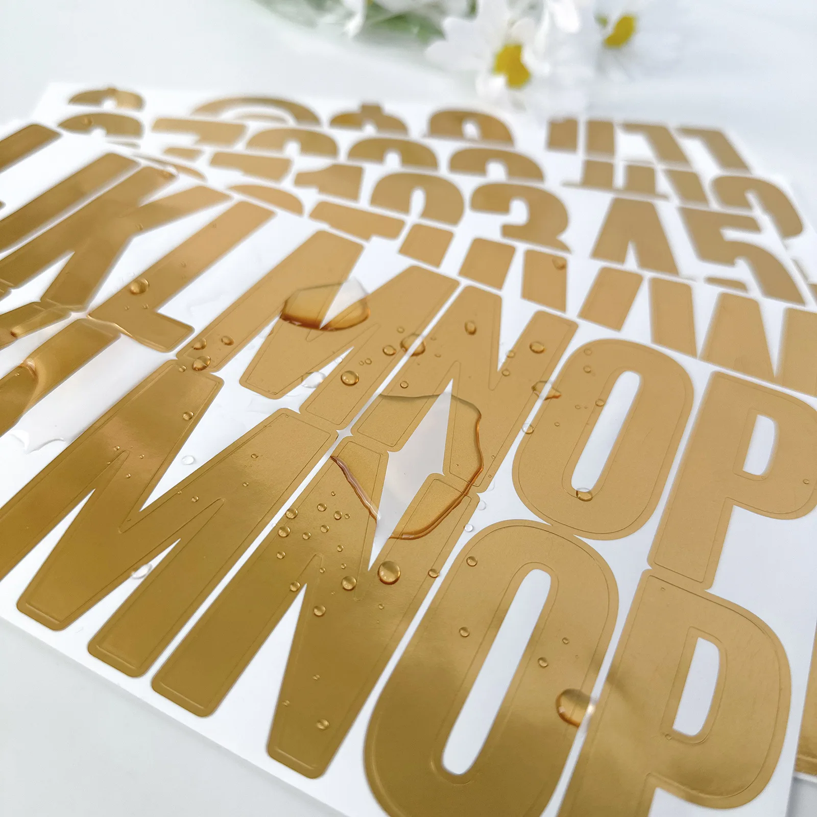 Calcoanías De Letras Del Alfabeto Con Purpurina, 360 Piezas, 10 Hojas De Letras Autoadhesivas