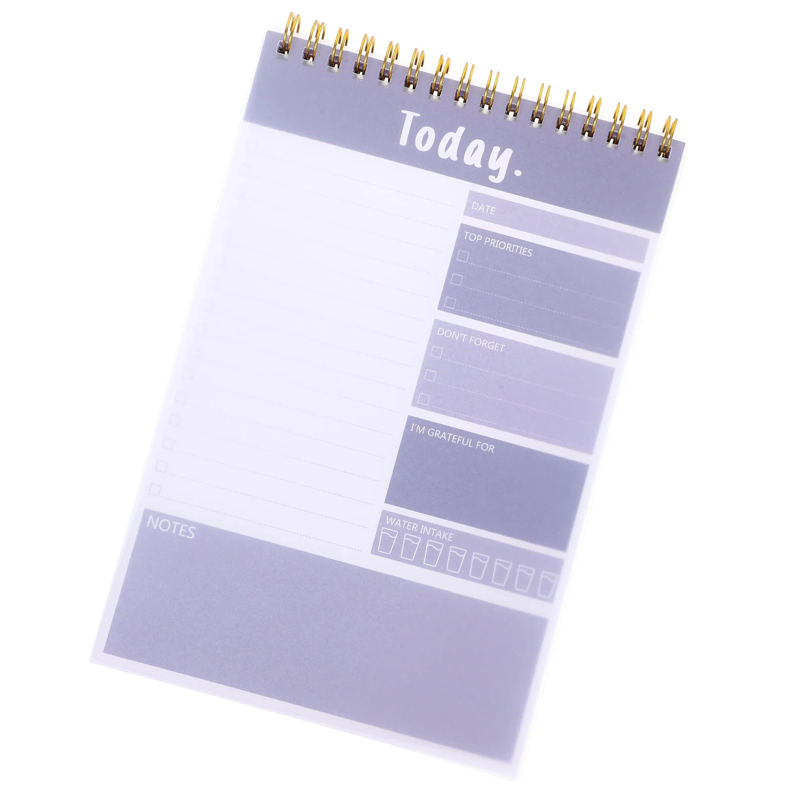 

Aluminum Alloy Weekly Planner Notepad Smooth Writing Tear-Off Sheets for Daily Task Management Perfect for Office Desk Home