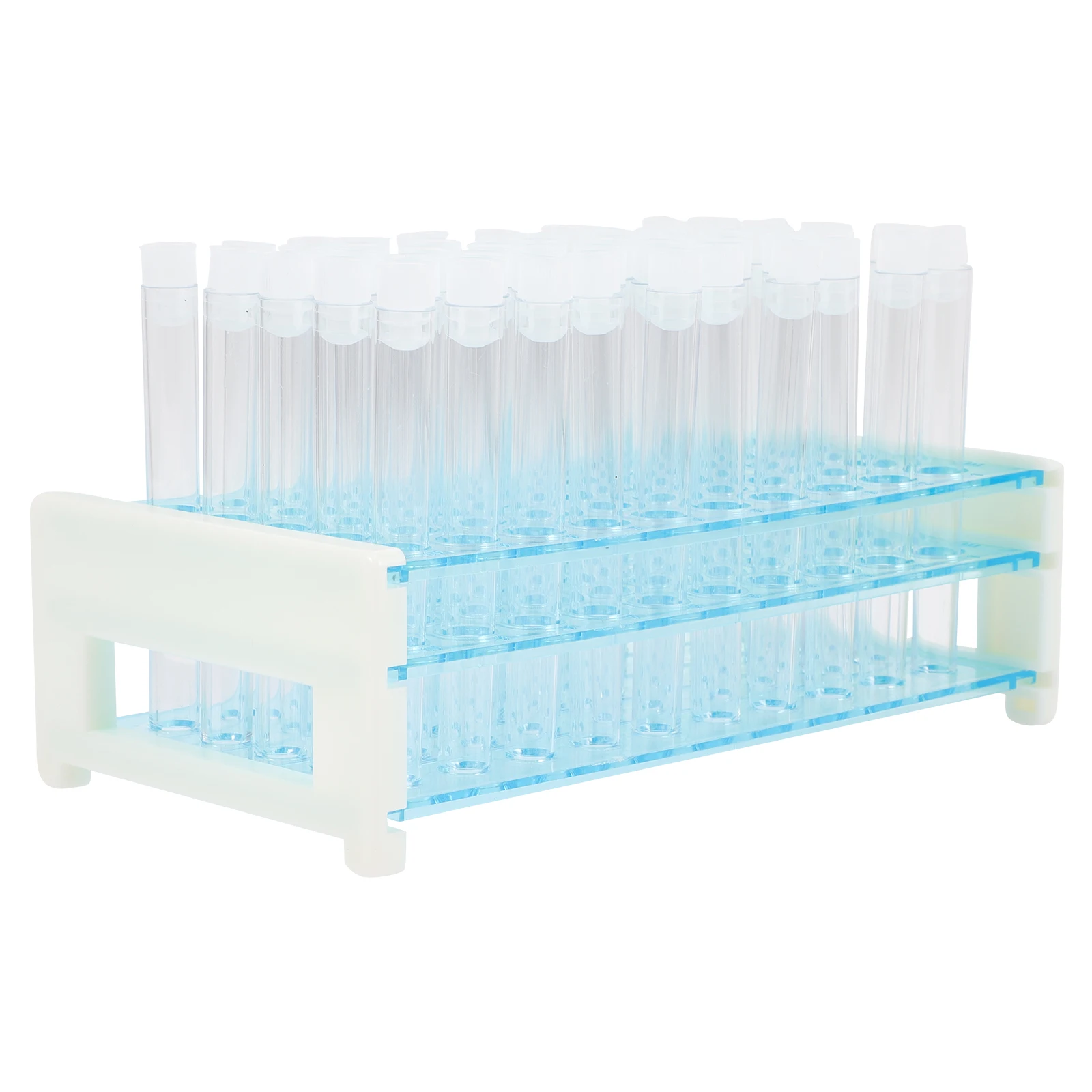 

Tube Rack Suit Laboratory Test Tubes Mini Multipurpose Holder Container Plastic Shelf with Sturdy