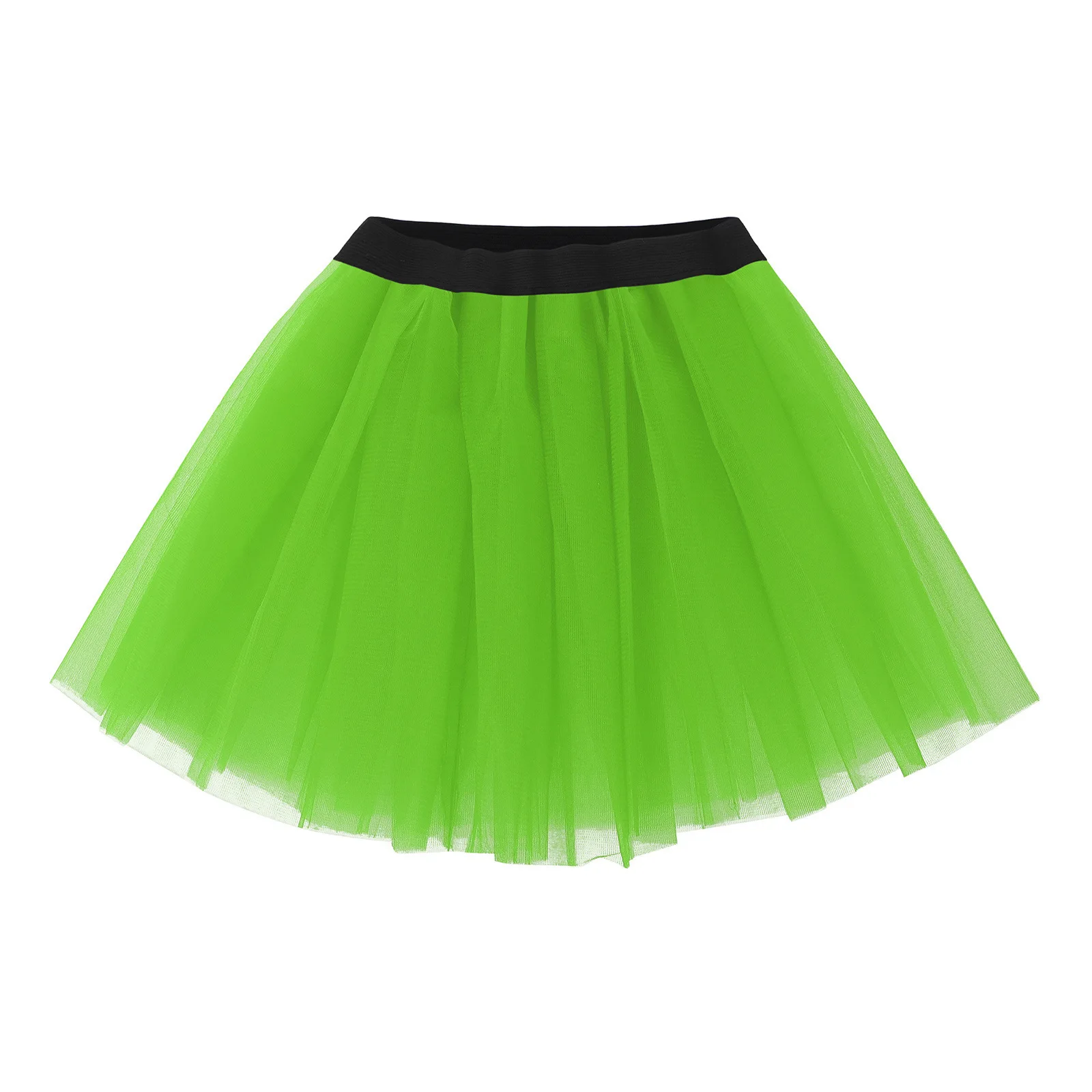 Marathon Running Dress Party New Black Belt Puffy Straight Adult Tutu Skirt