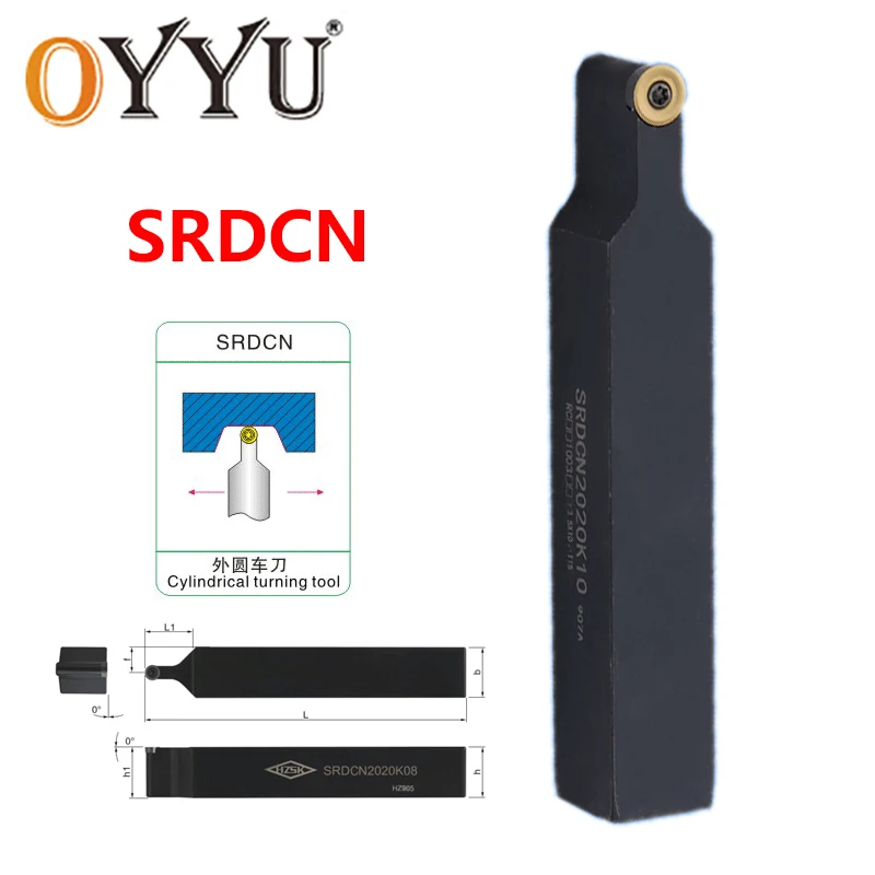 OYYU SRDCN SRDCN1212H06 SRDCN1616H08 SRDCN1212H10 SRDCN2525M12 SRDCN2020K12 External Turning Tools SRDCN2020 Lathe Cutter Insert