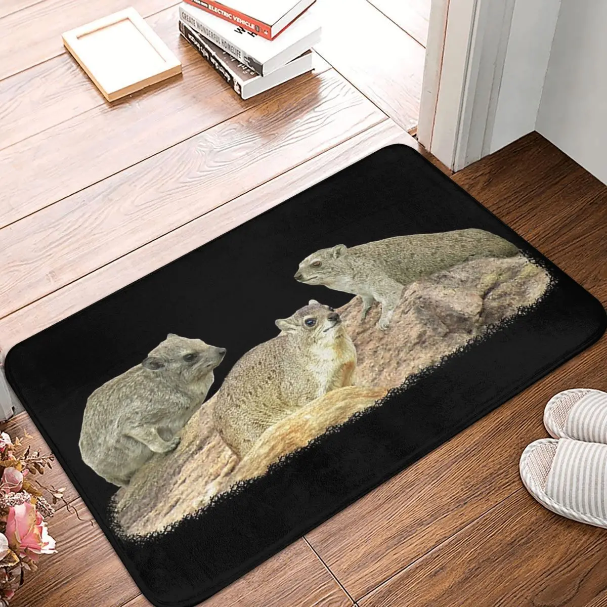 Rock Hyrax Desert Badger Africa Non-slip Doormat Floor Mat Carpet Rug for Kitchen Entrance Home Bathroom Living room Footpad Mat