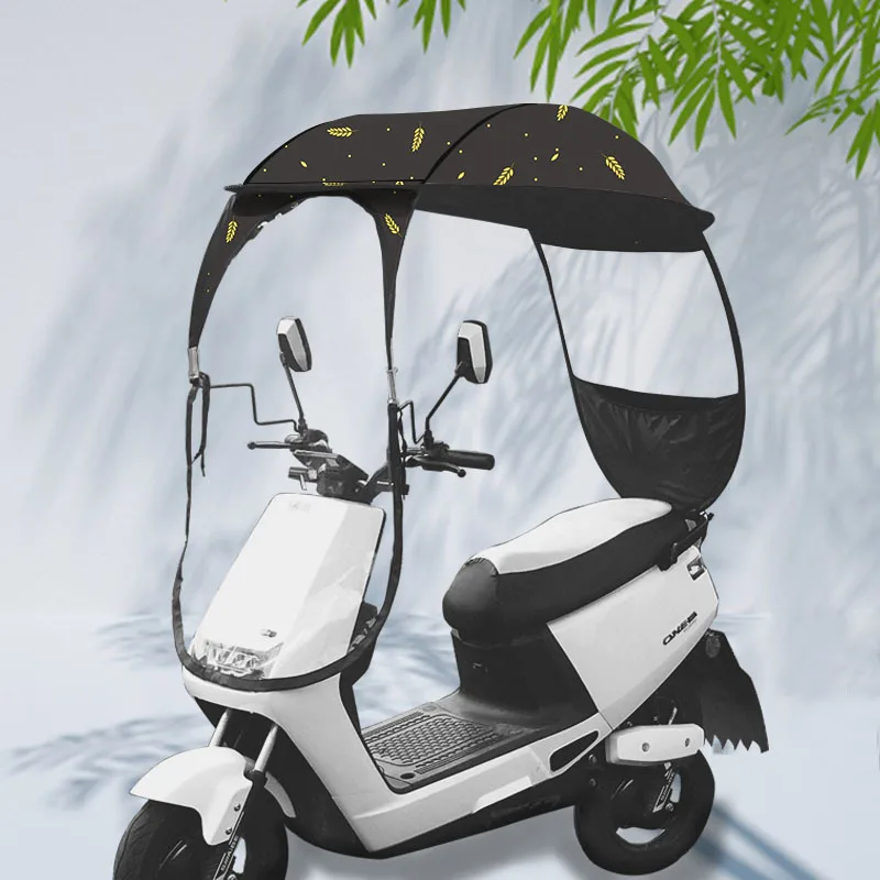 

holesale Blackout E-Bike Canopy UPF50+ - IPX4 Windproof Shelter, New Foldable Black