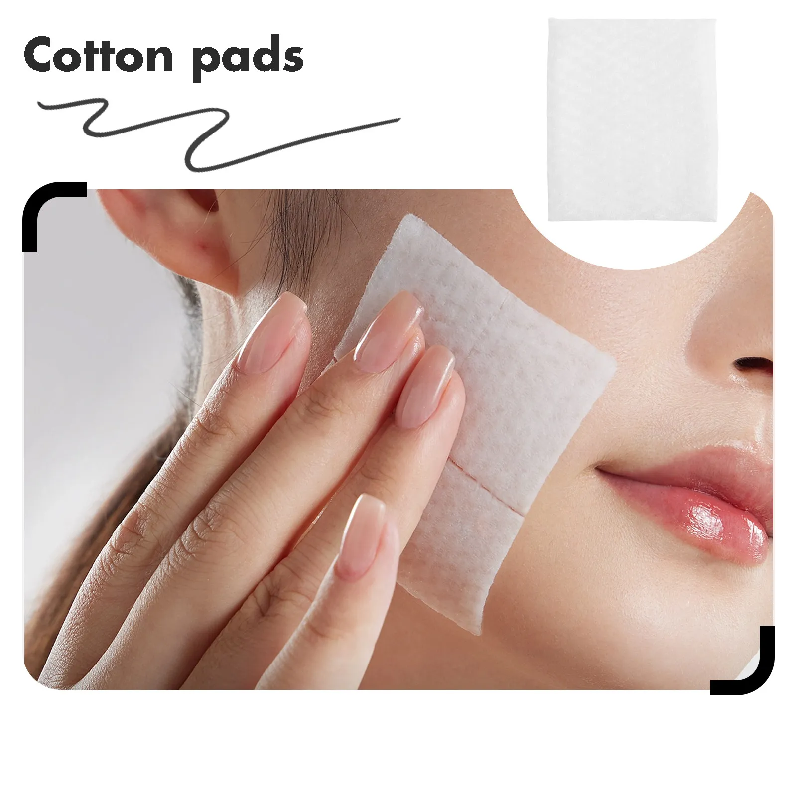 800Pcs Thick Pearl Texture Disposable Cotton Pads Makeup Remover for Face Sensitive Skin Skincare Toner Application Travel