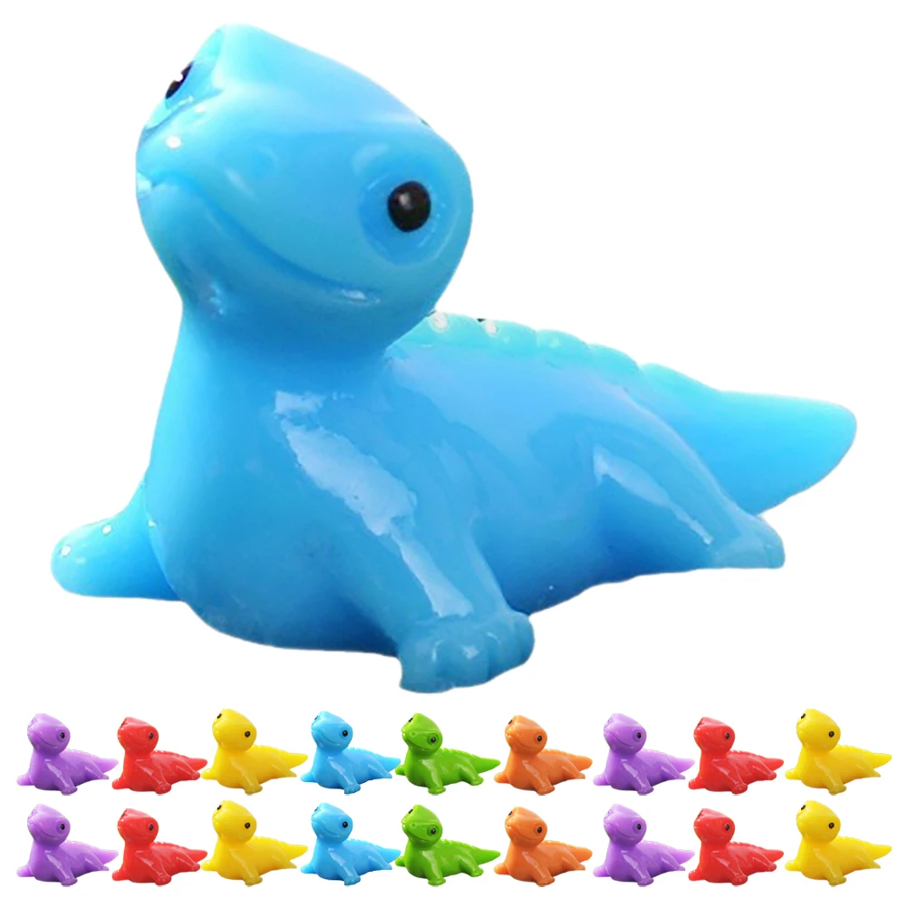 

60 Pcs Mini Lizard Decoration Figures Bulk Animals Little Small Colored Figurines Resin Cute