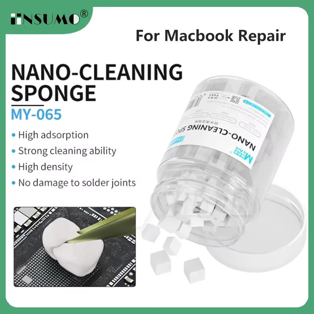 MaAnt MY-065 Nano Cleaning Sponge Strong Absorption No Residue for Macbook Motherboard Chip PCB Soldering Cleaning Repair Tool