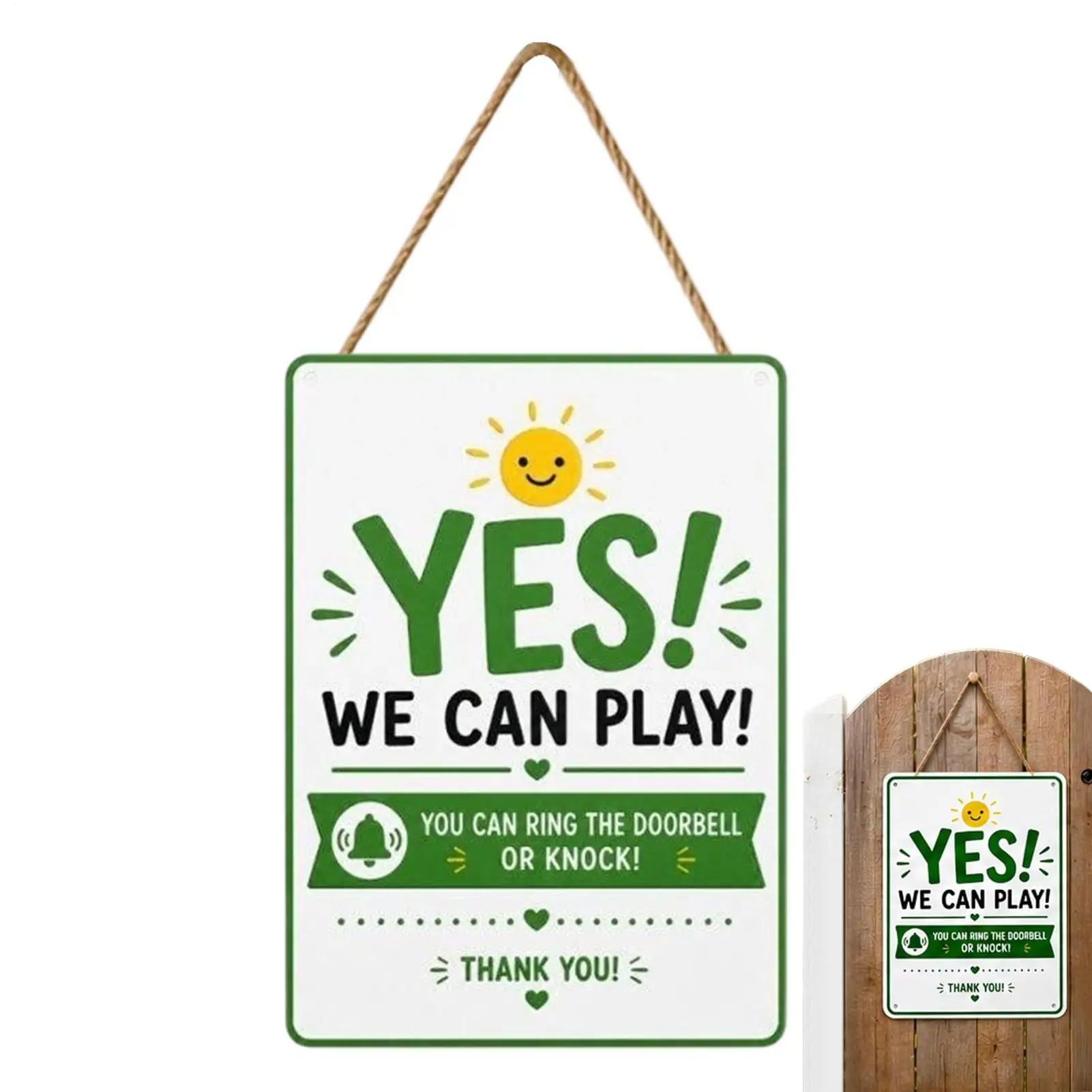 Door Sign Reversible Double Sided Summer Quiet Time Door Sign for Indoor Outdoor Garden Yard Grass Family Kids Nap Home Homework