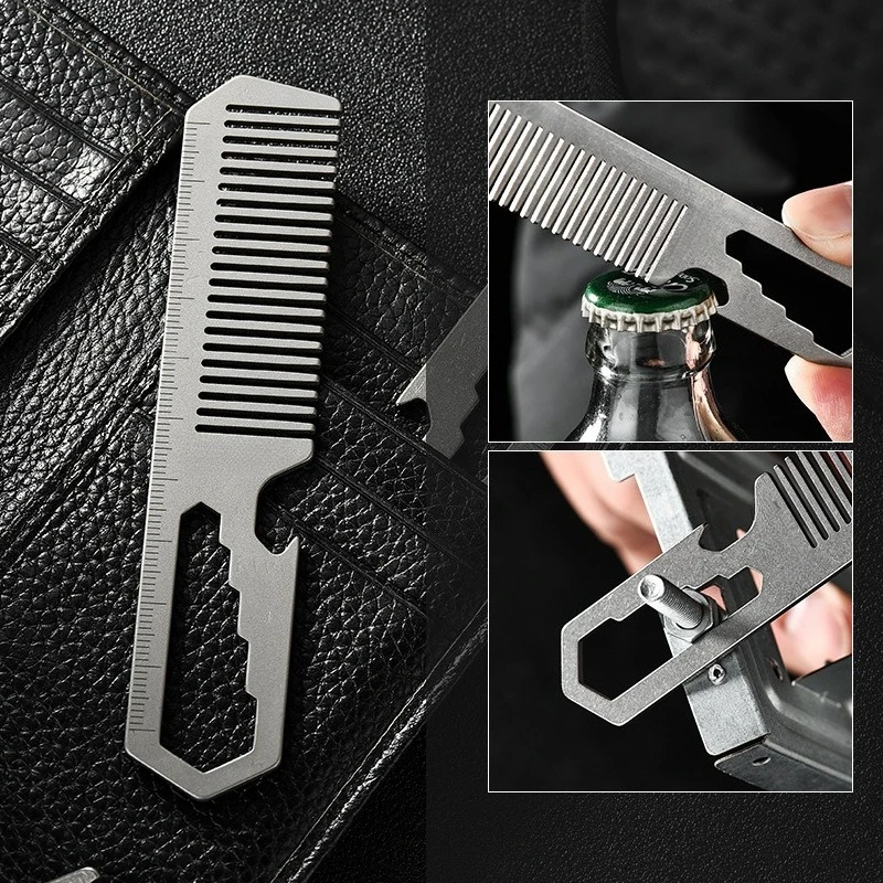 New Titanium Alloy Multifuncti - Comb Pocket Titanium recension och pris
